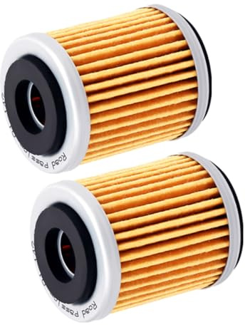 Road Passion 142 Filtre à huile Compatible avec Yamaha 250 TTR 1996-2006 YZ250 F 249 2001-2002 1UY-13440-01 1UY134400100 1UY-13440-02 1UY134400200 TM Racing F66508(2 pièces)