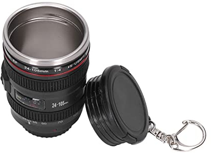 OEBUAFI Tazza per Obiettivo della Fotocamera Tazza Creativa per Obiettivo della Fotocamera Replica capacità 100 Ml in Acciaio Inossidabile per L'ufficio della Camera da Letto degli Amanti della