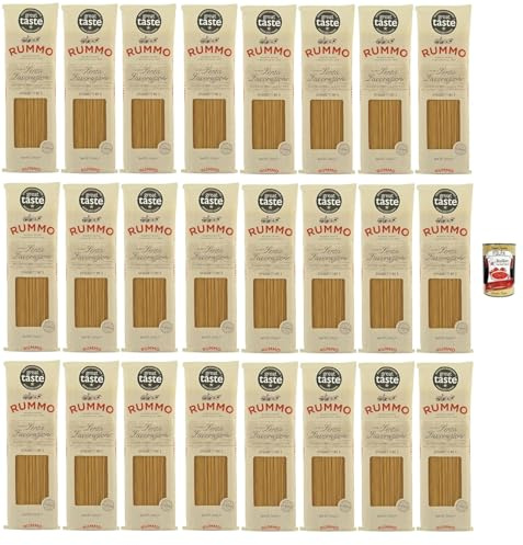 Italian Gourmet bundle Spaghetti No.3 24x500g | Hartweizengrieß, al bronzo – langsam getrocknet, extra bissfest & aromatisch – Premium Vorratspack 12kg Familie & Gastro + Italian Gourmet polpa