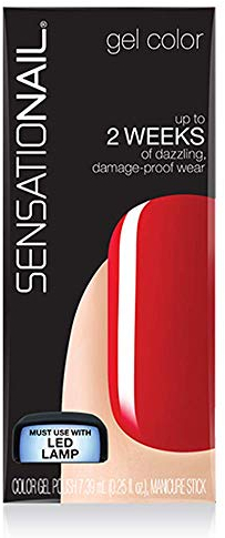 SENSATIONAIL Gel Polish, 0.25 oz, Scarlet Red