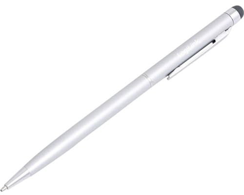 LogiLink AA0041 Eingabestift mit Kugelschreiber, Silber