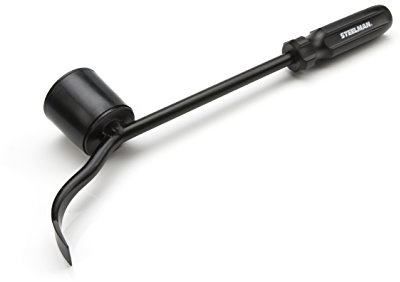 Steelman Hubcap Remover Tool for Auto Mechanics, Heavy-Duty Steel, Large Rubber Hammer Face, Wide Prying Blade, Secure Grip