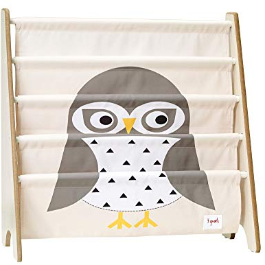 3 Sprouts - Bücherregal Kinderzimmer Holz - Montessori Bücherregal für Kinder - Eule