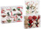 BRUBAKER 12-teiliges Set Acryl Weihnachtskugeln Christbaumkugeln transparent durchsichtig - befüllt - Ø 8 cm - Christbaumanhänger