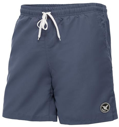 Ladeheid Costume Uomo Mare Lungo con Taschino, Medium Drawstring, Fodera in Rete, Costumi da Bagno, Boxer per la Spiaggia, la Piscina e Il Surf LA40-129 (Jeans Scuro, XXL)