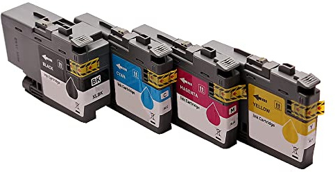 Set 4x Alternativ Tintenpatrone für Brother LC-3237 für Brother HL-J6000DW HL-J6100DW MFC-J5945DW MFC-J6945DW MFC-J6947DW von ABC