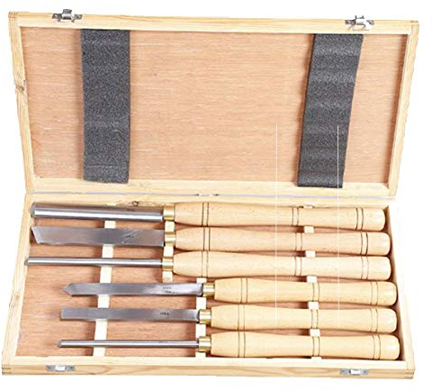 6 Stück Drehmaschine Meißel Holz Drehen, Carpenter Carving Holzbearbeitungswerkzeug, 250g