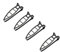 4 STÜCKE KURZPFEILSCHUTZ SCHWARZ PROTECT ALUMINIUMANZEIGEN MOTORRAD-DECKELABDECKUNG GS 700 F750GS F 850GS G 310 GS R 1200 GS R1250GS RNINET S1000XR
