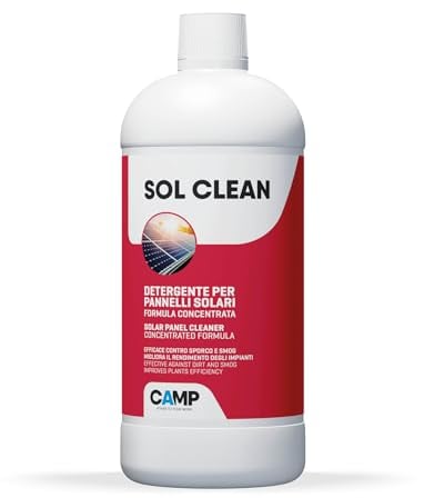 Camp sol clean concentrado - limpiador para placas solares, limpieza paneles fotovoltaicos, 1 l