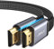 JSAUX 4K HDMI Cable 3M, Plano Cable HDMI 2.0 de Ultra Alta Velocidad 18Gbps Soporte 3D, UHD 4K@60Hz, 2160P, HD 1080P Video, Ethernet Compatible con Fire TV, HDTV, Apple TV, PlayStation PS4 PS3 -Gris
