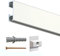 Artiteq - Cimaise Click Rail 200cm cm + Clips, vis et Chevilles Murs Creux - Cimaise Tableau Artiteq Blanc laqué