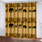 NuAnYI Vorhänge Wohnzimmer Braun Afrika Tier Elefant 3D Thermovorhang Zum Schutz Vor Sonne Ungewollten Blicken, Verdunkelungsvorhänge, Blickdichter Vorhang Für Schlafzimmer, Wohnzimmer 150x166CM
