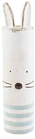 Mud Pie Osterhasen-Vase, Blau, 17,8 x 5,1 cm Durchmesser