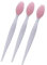 3 Pack Lip Scrub Tool Silicone Lip Brush Exfoliating Double-Sided Lip Scrubber Tool for Plump Smoother Fuller Lip Appearance(Pink)