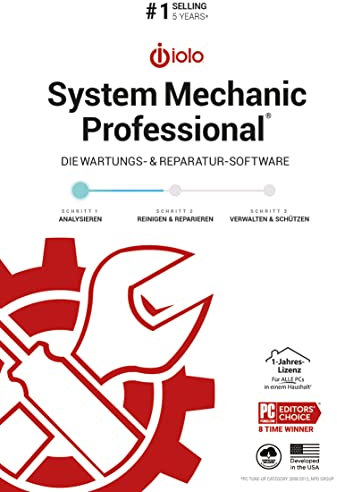 System Mechanic 2022 Professional - 1 Jahr *DEUTSCH* (ProduktKeyCard) - PKC