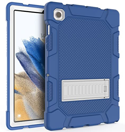 Rantice Galaxy Tab A8 10.5 Case with Kickstand, Hybrid Shockproof Rugged Cover for Samsung A8 Tablet Case 10.5 Inch (SM-X200/X205/X207), Navy+Grey