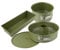 Zenker 9981050 Ensemble de 3 moules à gâteaux, moule à panettone à charnière, moule à cake, moule à savarin 2 fonds, Acier, ILAG, Cire de carnauba, De 18 cm à 30 cm