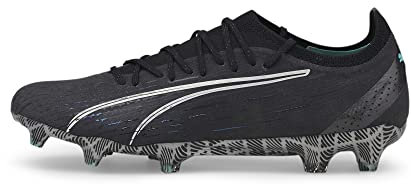 PUMA Ultra Ultimate FG/AG, Unisex-Fußballschuhe für Kinder, Schwarz/Weiß (Elektro Aqua), 47 EU