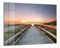 DEQORI Glas-Magnettafel | 120x90 cm groß | Motiv Strandpfad in Abendsonne | Memo-Board aus Glas | Magnetboard inkl. Magnete, Stift & Tuch für Küche & Büro | Tafel magnetisch & beschreibbar