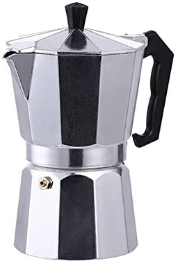 Cafetière à expresso pour cuisinière, 1/2/3/6 tasses, expresso, moka italien, moka, expresso, brasseur, percolateur pour maison, bureau (6 tasses)