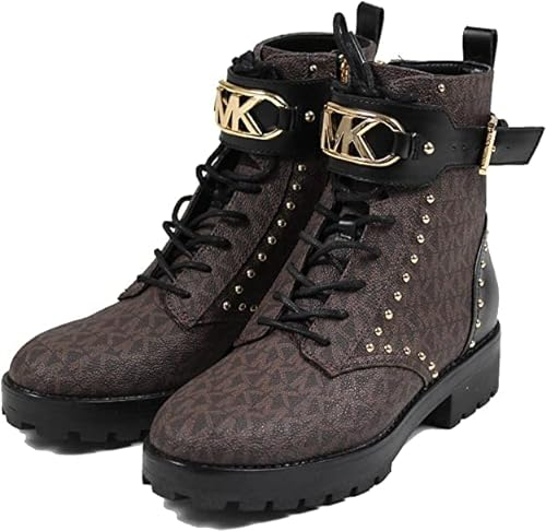 Michael Kors Stivali da donna Kincaid Lace Up Bootie (eu_Footwear_Size_System, Adulto, Numeric, Medium, Numeric_37), marrone, 37 EU