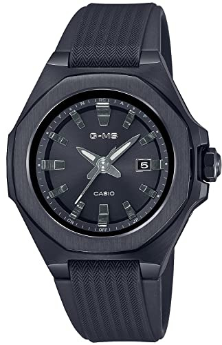 Casio MSG-W350 Series Baby-G G-MS Radio Solar Wristwatch, all black, Resin Band