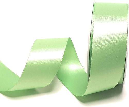 s.dekoda Satinband 25m x 40mm Lindgrün - Grün Schleifenband Dekoband Satin