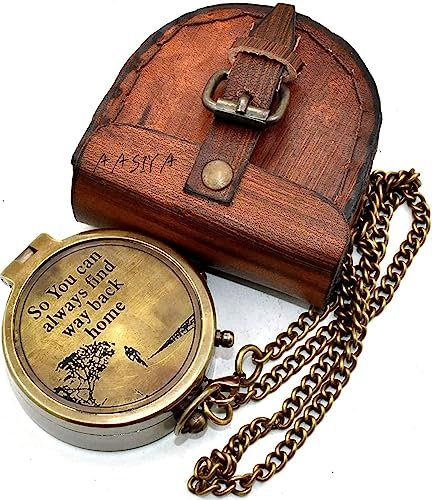 So You Can Always Find Your Way Back Home Camping-Kompass mit Gravur mit Geschenkkompass für Geburtstag, Jahrestag, Abschluss, Valentinstag, inspirierendes Geschenk