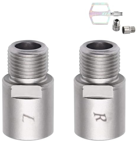 Fahrradpedalverlängerungen, Fahrrad Pedal Extender, Verlängertes Fußpedal Extenders, Fahrrad Pedal Spacer mit L und R, Pedal Spacer Pedalverlängerung, Geeignet für Mountainbikes Pedale