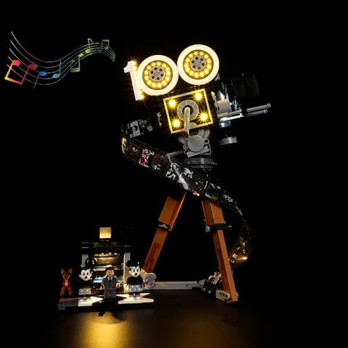 Kyglaring LED Lighting Kit (No Model) - Compatible with Lego-43230 Disney Walt Disney Tribute Camera Building Blocks Model Set - Only Leds No Brick Set (Sound Version)