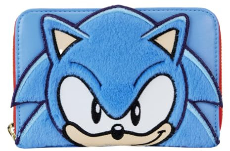 Loungefly Sonic The Hedgehog by Porte-Monnaie Classic Cosplay, Noir, Noir, Noir, Noir
