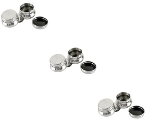 3St Malpinsel Waschtopf stainless steel ausstecher rentier paint grinds lacke rostfrei Ölbecher Topf zum Waschen von Aquarellfarbe Tasse Malerei Ölkanne Prise Topf Wiederverwendbar