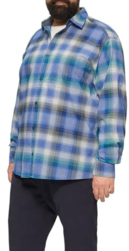 s.Oliver Herren 2162209 Hemd Langarm kariert, Regular Fit (1er Pack)