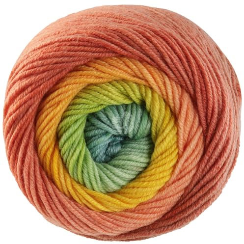 LANA GROSSA Cool Wool Big Color| Extrafeine Merinowolle waschmaschinenfest und filzfrei | Handstrickgarn aus 100% Schurwolle (Merino) | 50g Wolle zum Stricken & Häkeln | 120m Garn FB 4040