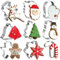 Ausstechformen Weihnachten, 9pcs Ausstecher Weihnachten Keksausstecher Weihnachten aus Edelstahl Linzer Ausstecher von Schneeflocke Baum Weihnachtsmann
