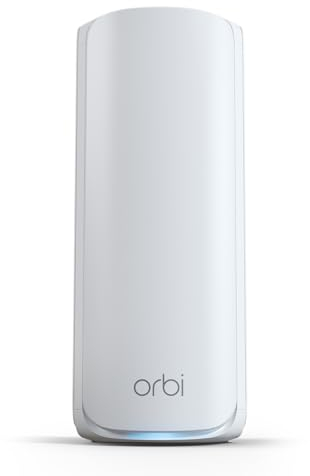 NETGEAR Orbi WiFi Mesh Satellite aggiuntivo, (RBE770) WiFi 7 Nuova generazione Mesh, Compatibile con Orbi RBE772 e RBE773, aumenta la copertura fino a 180 m2, BE27000 802.11be (fino a 11 Gbps)