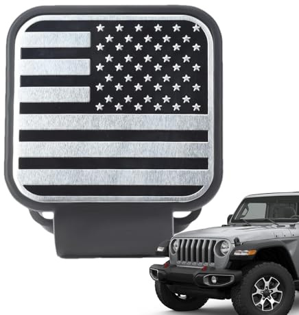 Anhängerkupplungsabdeckungen - Abdeckung für Anhängerkupplung, Abdeckung für Anhängerkupplung 2 Zoll mit amerikanischer Flagge | Empfängerrohrabdeckung mit Staubschutzeinsatz, Abdeckung
