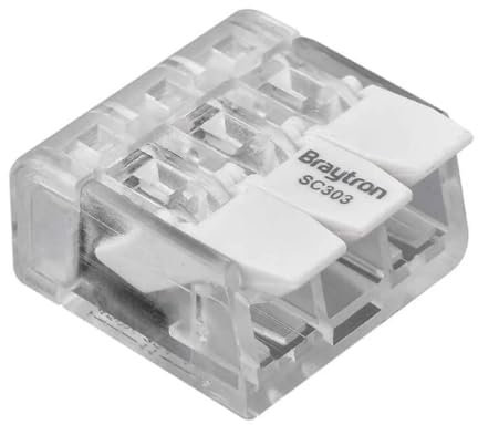 10er Verbindungsklemme 3-fach mit Hebel | COMPACT Kabelverbinder mit Hebeln für alle Leiterarten weltweit, bestätigte Anwendungssicherheit