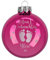 Weihnachtskugel mit Gravur (Pink Glänzend, 1. Weihnachten)