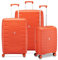 RONCATO SKYLINE 2.0 Set 3 Valigie Trolley | Grande, Medio e Cabina | Rigido, 4 ruote, Espandibile con zip - Arancio