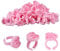 Lash Glue Holder - 100pcs Glue Ring Cups,Lash Glue Rings,Glue Rings for Eyelash Extensions,Glue Holder Rings for Eyelash Extensions,Disposable Volume Lashes Quick Blossom Cups (pink)