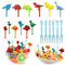 LXBCTOP 86 Piezas De PúAs De Comida De Dinosaurio, Tenedores De Frutas De Dinosaurios, Palillos De Dientes Para NiñOs, Tenedores De Frutas De Animales, Mini Juegos De Palillos De Dientes