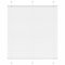 vidaXL Plissee Weiß 120x100 cm Stoffbreite 119,4 cm Polyester, Faltrollo, Klemmfix, Plisseerollo, Jalousie, Rollo, Plisseerollo für Fenster