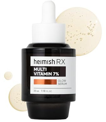 HEIMISH RX Multi-Vitamin Glow Serum – Vitamin-C-Serum für Reduzierung von dunklen Flecken und Hyperpigmentierung, Anti-Aging, Hautaufhellendes mit Vitamin C, Niacinamid, 35 ml (1,18 fl. oz)