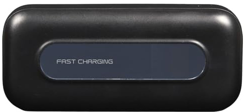 BE MIX, HT0187, 10000 mAh tragbarer Akku mit einziehbarem Kabel, Laden und Synchronisieren, kompaktes Design, erweiterte Sicherheit, ideal für Freizeit und Reisen – 55 x 26 x 125 cm, Schwarz