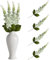 Decorative Artificial Flowers Faux Floral - Long Stem 4Pcs Fake Hyacinth for Wedding DIY Art Home 5601