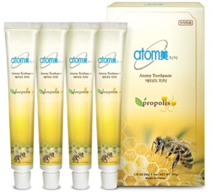 Korean Atomy Propolis All Natural Zahnpasta (50 g x 4 Stück) Koreanisches Original von Atomy, Halal