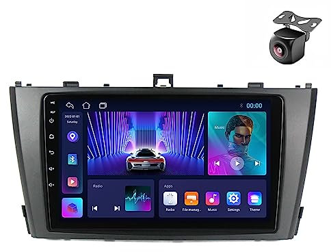 Android 14 Autoradio für Toyota Avensis T27 2008 2009 2010 2011 2012 2013 2014 2015 GPS Navigation 9 Zoll Kapazitiver Touchscreen Auto Stereo Mit Radio SWC FM RDS Carplay Auto (M100CP 4core 1+32G)