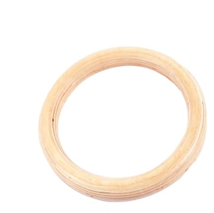 Gymnastikringe, Klimmzugtraining, 32 mm, individueller Ring, Gymnastik, fest, aus Holz, Trainingsgerät, Krafttraining, Birke, für Ganzkörpertraining