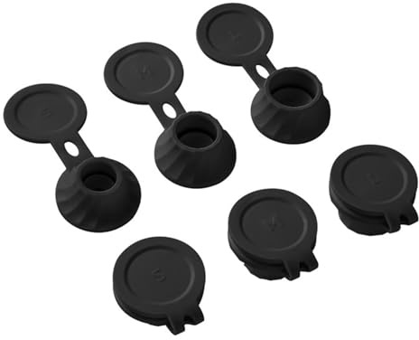 Capite Di Bottle Invertite – Set mit Stopfen zum Entleeren der Flasche | Kopfentleerung nach unten eingestellt für Flaschen – 6 Stück umgekehrter Deckel und Flaschen Set, Adapter in 3 Größen